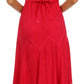 Sakkas Luna Batik Embroidered Adjustable Spaghetti Strap Dress