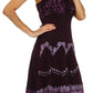 Sakkas Jolie Batik Embroidered Adjustable Spaghetti Strap Dress