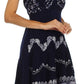 Sakkas Jolie Batik Embroidered Adjustable Spaghetti Strap Dress