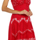 Sakkas Jolie Batik Embroidered Adjustable Spaghetti Strap Dress