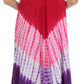 Sakkas Multi Color Tie Dye Cap Sleeve Caftan Dress / Cover Up