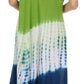 Sakkas Multi Color Tie Dye Cap Sleeve Caftan Dress / Cover Up