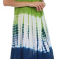 Sakkas Multi Color Tie Dye Cap Sleeve Caftan Dress / Cover Up