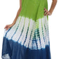 Sakkas Multi Color Tie Dye Cap Sleeve Caftan Dress / Cover Up