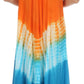 Sakkas Multi Color Tie Dye Cap Sleeve Caftan Dress / Cover Up
