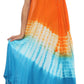 Sakkas Multi Color Tie Dye Cap Sleeve Caftan Dress / Cover Up