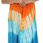 Sakkas Multi Color Tie Dye Cap Sleeve Caftan Dress / Cover Up