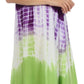 Sakkas Multi Color Tie Dye Cap Sleeve Caftan Dress / Cover Up
