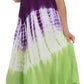 Sakkas Multi Color Tie Dye Cap Sleeve Caftan Dress / Cover Up