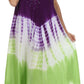Sakkas Multi Color Tie Dye Cap Sleeve Caftan Dress / Cover Up