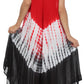 Sakkas Multi Color Tie Dye Cap Sleeve Caftan Dress / Cover Up