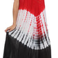 Sakkas Multi Color Tie Dye Cap Sleeve Caftan Dress / Cover Up