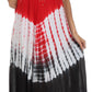 Sakkas Multi Color Tie Dye Cap Sleeve Caftan Dress / Cover Up