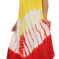 Sakkas Multi Color Tie Dye Cap Sleeve Caftan Dress / Cover Up