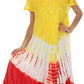 Sakkas Multi Color Tie Dye Cap Sleeve Caftan Dress / Cover Up