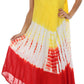 Sakkas Multi Color Tie Dye Cap Sleeve Caftan Dress / Cover Up