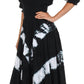 Sakkas Tie Dye Peasant Gypsy Boho Dress