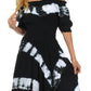 Sakkas Tie Dye Peasant Gypsy Boho Dress