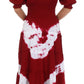 Sakkas Tie Dye Peasant Gypsy Boho Dress