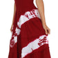 Sakkas Tie Dye Peasant Gypsy Boho Dress