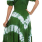 Sakkas Tie Dye Peasant Gypsy Boho Dress