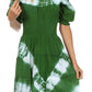 Sakkas Tie Dye Peasant Gypsy Boho Dress