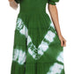 Sakkas Tie Dye Peasant Gypsy Boho Dress