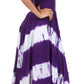 Sakkas Tie Dye Peasant Gypsy Boho Dress