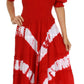 Sakkas Tie Dye Peasant Gypsy Boho Dress