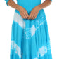 Sakkas Tie Dye Peasant Gypsy Boho Dress