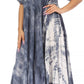 Sakkas Marcela Women's Casual Summer Maxi Short Sleeve Boho Dress Kaftan Sundress