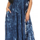 Sakkas Marcela Women's Casual Summer Maxi Short Sleeve Boho Dress Kaftan Sundress