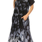 Sakkas Marcela Women's Casual Summer Maxi Short Sleeve Boho Dress Kaftan Sundress
