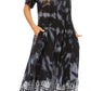 Sakkas Marcela Women's Casual Summer Maxi Short Sleeve Boho Dress Kaftan Sundress