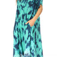Sakkas Marcela Women's Casual Summer Maxi Short Sleeve Boho Dress Kaftan Sundress