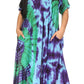 Sakkas Marcela Women's Casual Summer Maxi Short Sleeve Boho Dress Kaftan Sundress