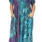 Sakkas Marcela Women's Casual Summer Maxi Short Sleeve Boho Dress Kaftan Sundress