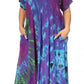 Sakkas Marcela Women's Casual Summer Maxi Short Sleeve Boho Dress Kaftan Sundress