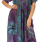 Sakkas Marcela Women's Casual Summer Maxi Short Sleeve Boho Dress Kaftan Sundress
