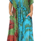 Sakkas Marcela Women's Casual Summer Maxi Short Sleeve Boho Dress Kaftan Sundress