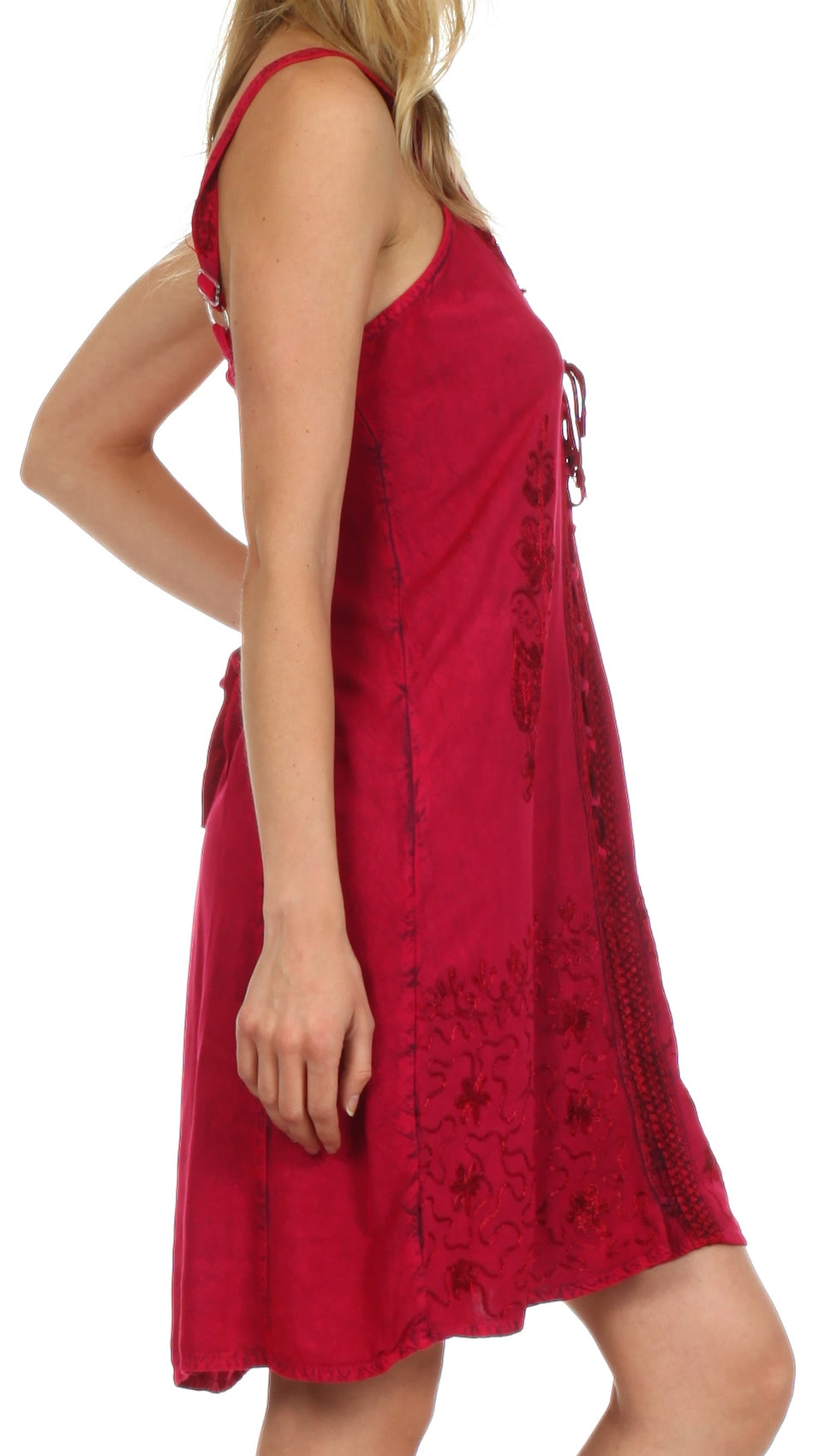 Sakkas Sakkas Jayanti Vestido de rayón bordado