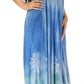 Sakkas Liza Women's Sleeveless Maxi Caftan Dress for Casual Summer Wear with Bohemian Flair and Handy Pockets