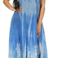 Sakkas Liza Women's Sleeveless Maxi Caftan Dress for Casual Summer Wear with Bohemian Flair and Handy Pockets