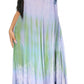 Sakkas Liza Women's Sleeveless Maxi Caftan Dress for Casual Summer Wear with Bohemian Flair and Handy Pockets