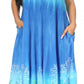 Sakkas Liza Women's Sleeveless Maxi Caftan Dress for Casual Summer Wear with Bohemian Flair and Handy Pockets