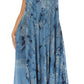 Sakkas Liza Women's Sleeveless Maxi Caftan Dress for Casual Summer Wear with Bohemian Flair and Handy Pockets