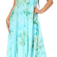 Sakkas Liza Women's Sleeveless Maxi Caftan Dress for Casual Summer Wear with Bohemian Flair and Handy Pockets