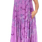 Sakkas Liza Women's Sleeveless Maxi Caftan Dress for Casual Summer Wear with Bohemian Flair and Handy Pockets