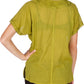 Sakkas Embroidered 100% Cotton Scoop Neck Semi-Sheer Short Sleeve Gauzy Top / Blouse