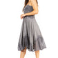 Sakkas Aphrodite Embroidered Batik Dress